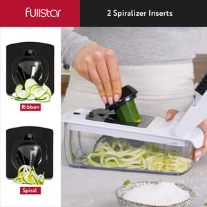 Fullstar Vegetable Chopper - Food Chopper - Onion Chopper - Vegetable Slicer & Spiralizer - Veggie Chopper with Container - Kitchen Gadgets - Home Essentials - Kitchen Accessories