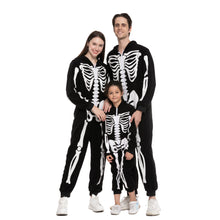 Load image into Gallery viewer, Spooktacular Creations Unisex Skeleton Family Matching Pajama Jumpsuit for Men Halloween Dress Up Party Themed Party Cosplay