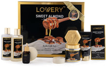 Load image into Gallery viewer, Valentine&#39;s Day Gifts for Him, 10-Pc Sweet Almond Beauty &amp; Personal Care Set - Home Spa Bath Pampering Package for Relaxing Stress Relief