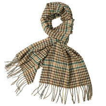 Load image into Gallery viewer, Herringbone Houndstooth Checked Pattern Cashmere Feel Classic Soft Luxurious Unisex Winter Scarf