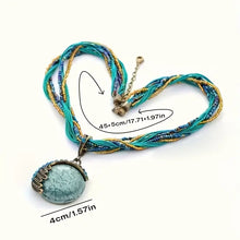 Load image into Gallery viewer, Bohemian Style Turquoise Handmade Pendant Necklace Women&#39;s Accessories