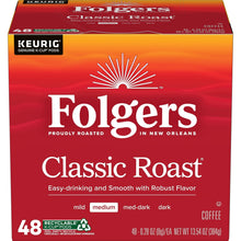 Load image into Gallery viewer, Folgers Classic Roast Medium Roast Coffee, 72 Keurig K-Cup Pods