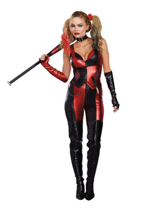 Dreamgirl Womens Sexy Harley Quinn Costume, Adult Harlequin Blaster Halloween Costume