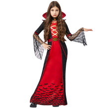 Load image into Gallery viewer, Spooktacular Creations Royal Vampire Costume for Girls Deluxe Set Halloween Gothic Victorian Vampiress Queen Dress Up Party