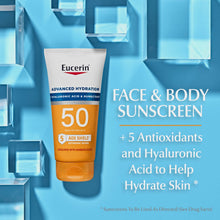 Load image into Gallery viewer, Eucerin Sun Advanced Hydration SPF 50 Sunscreen Lotion, 5 Fl Oz Tube