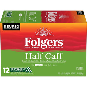 Folgers Classic Roast Medium Roast Coffee, 72 Keurig K-Cup Pods