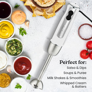 Zulay Kitchen Milk Frother Wand Drink Mixer - Durable Handheld Milk Frother Electric Whisk - Easy-Clean Milk Frother Wand & Mini Blender - Electric Coffee Frother for Frappe, Matcha - Jet Black