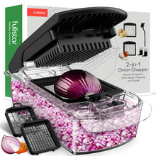 Load image into Gallery viewer, Fullstar Vegetable Chopper - Food Chopper - Onion Chopper - Vegetable Slicer &amp; Spiralizer - Veggie Chopper with Container - Kitchen Gadgets - Home Essentials - Kitchen Accessories