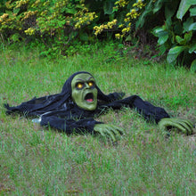 Load image into Gallery viewer, JOYIN Halloween Decoration Outdoor Zombie Groundbreaker, Halloween Outside Zombie Decor with Sound and Flashing Eyes, Scary Groundbreaker Halloween Graveyard Decorations, Haunted House Prop Yard Lawn