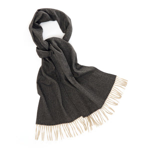 Men's Winter Scarf Warm Long Plaid Classic Tassel Scarf for Women