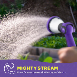 Hose Nozzle Heavy Duty Hose Sprayer With 10 Adjustable Watering Patterns. Thumb Control Design, Comfortable Ergonomic Grip, Garden Hose Nozzle for Watering Plants & Lawns/Fun showers/Cleaning