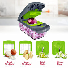 Load image into Gallery viewer, Fullstar Vegetable Chopper - Food Chopper - Onion Chopper - Vegetable Slicer &amp; Spiralizer - Veggie Chopper with Container - Kitchen Gadgets - Home Essentials - Kitchen Accessories