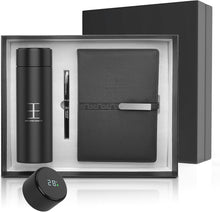 Load image into Gallery viewer, Elegant Gift Box - Thank You Gifts, Employee Gifts, Appreciation Gifts, (Thermos, Ballpoint pen, Notebook) for Men