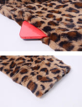 Load image into Gallery viewer, Women&#39;s Faux Fur Jackets Autumn Winter Leopard Coats Loose Fur Coat with Pockets