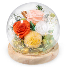 Load image into Gallery viewer, Valentine&#39;s Day Gifts for Her, Preserved Real Flowers Eternal Rose in Glass Dome, Forever Flowers for Delivery