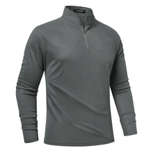 Load image into Gallery viewer, Mens Quarter Zip Pullover Shirt Long Sleeve Golf Sweatshirt Mock Neck 1/4 Zipper Athletic Workout Running Polo Tops