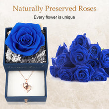 Load image into Gallery viewer, Valentines Day, Birthday Gifts Preserved Real Rose with Necklace Eternal Roses Forever Flowers Gifts