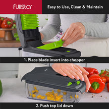 Load image into Gallery viewer, Fullstar Vegetable Chopper - Food Chopper - Onion Chopper - Vegetable Slicer &amp; Spiralizer - Veggie Chopper with Container - Kitchen Gadgets - Home Essentials - Kitchen Accessories