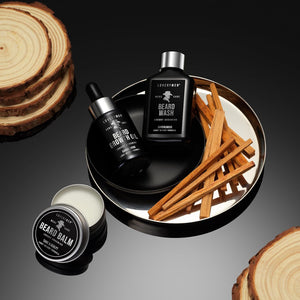 Valentine's Day Gifts for Him - Beard Grooming Kit - Includes Beard Oil, Beard Balm, Beard Wash, Comb, Brush & more–Sandalwood Beard Kit