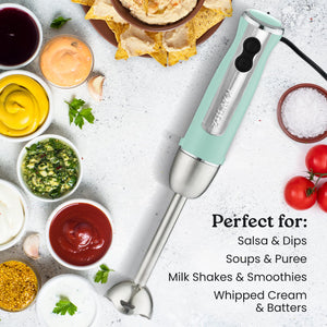 Zulay Kitchen Milk Frother Wand Drink Mixer - Durable Handheld Milk Frother Electric Whisk - Easy-Clean Milk Frother Wand & Mini Blender - Electric Coffee Frother for Frappe, Matcha - Jet Black