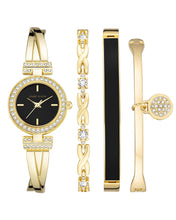 Load image into Gallery viewer, Anne Klein Women&#39;s Premium Crystal Accented Bangle Watch and Bracelet Set, AK/2238