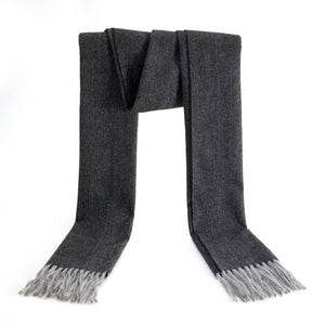 Men's Winter Scarf Warm Long Plaid Classic Tassel Scarf for Women