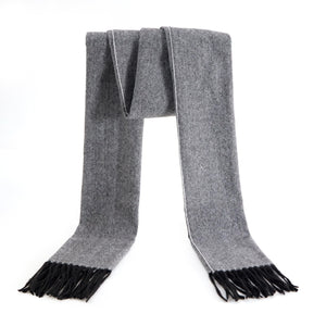 Men's Winter Scarf Warm Long Plaid Classic Tassel Scarf for Women