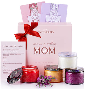 Aromatherapy Candle Gift Set for Women - Scented Candles for Home - Housewarming Candle Set with Scented Sachets