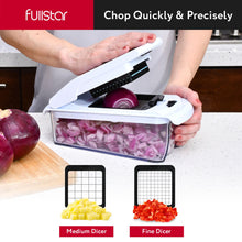 Load image into Gallery viewer, Fullstar Vegetable Chopper - Food Chopper - Onion Chopper - Vegetable Slicer &amp; Spiralizer - Veggie Chopper with Container - Kitchen Gadgets - Home Essentials - Kitchen Accessories