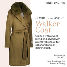 Load image into Gallery viewer, Vince Camuto Double-Breasted Wool Blend Womens Jacket, Winter Coats for Women