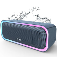 Load image into Gallery viewer, DOSS Bluetooth Speaker, SoundBox Pro Wireless Speaker with 20W Stereo Sound, Active Extra Bass, Bluetooth5.0, IPX6 Waterproof, Wireless Stereo Pairing, Multi-Colors Lights, 20Hrs Playtime