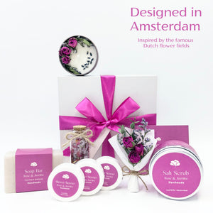 Orchid & Jasmine Spa Gift Set for Women – Luxurious Spa Gift Baskets for Her