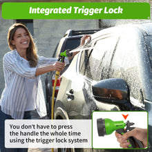 Load image into Gallery viewer, AUTOMAN-Garden-Hose-Nozzle,ABS Water Spray Nozzle with Heavy Duty 7 Adjustable Watering Patterns,Slip Resistant for Plants,Lawn,Washing Cars,Cleaning,Showering Pets &amp; Outdoor Fun.