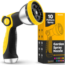 Load image into Gallery viewer, Hose Nozzle Heavy Duty Hose Sprayer With 10 Adjustable Watering Patterns. Thumb Control Design, Comfortable Ergonomic Grip, Garden Hose Nozzle for Watering Plants &amp; Lawns/Fun showers/Cleaning