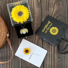 Load image into Gallery viewer, Artificial Sunflower Gifts, You are My Sunshine Necklace with Gift Box