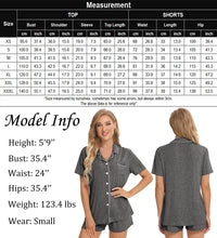 Load image into Gallery viewer, SWOMOG Womens Button Down Pajamas Set Short Sleeve Sleepwear Bride Soft Pj Lounge Sets XS-3XL