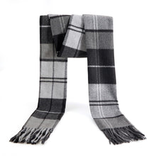 Load image into Gallery viewer, Men&#39;s Winter Scarf Warm Long Plaid Classic Tassel Scarf for Women