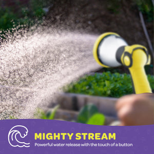 Hose Nozzle Heavy Duty Hose Sprayer With 10 Adjustable Watering Patterns. Thumb Control Design, Comfortable Ergonomic Grip, Garden Hose Nozzle for Watering Plants & Lawns/Fun showers/Cleaning