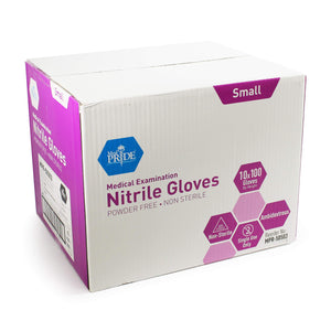 MedPride Powder-Free Nitrile Exam Gloves, Iris Blue, Multiple Choices