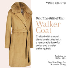 Load image into Gallery viewer, Vince Camuto Double-Breasted Wool Blend Womens Jacket, Winter Coats for Women