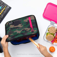 Load image into Gallery viewer, PackIt Freezable Classic Lunch Box, Black, Built with EcoFreeze® Technology, Collapsible, Reusable, Zip Closure With Zip Front Pocket and Buckle Handle, Designed for Fresh Lunches