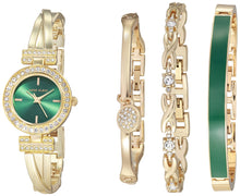 Load image into Gallery viewer, Anne Klein Women&#39;s Premium Crystal Accented Bangle Watch and Bracelet Set, AK/2238