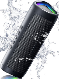 Bluetooth Speaker with HD Sound, Portable Wireless, IPX5 Waterproof, Up to 24H Playtime, TWS Pairing, BT5.3, for Home/Party/Outdoor/Beach, Electronic Gadgets, Birthday Gift