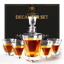 Load image into Gallery viewer, Elegant Design Whiskey Decanter Globe Set for Men with 4 Glasses, The Best Gift For Him, Valentine&#39;s Day Gift