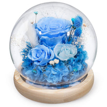 Load image into Gallery viewer, Valentine&#39;s Day Gifts for Her, Preserved Real Flowers Eternal Rose in Glass Dome, Forever Flowers for Delivery