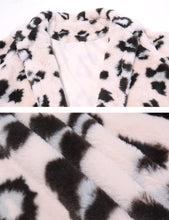 Load image into Gallery viewer, Women&#39;s Faux Fur Jackets Autumn Winter Leopard Coats Loose Fur Coat with Pockets