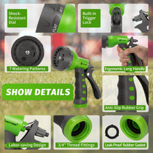 Load image into Gallery viewer, AUTOMAN-Garden-Hose-Nozzle,ABS Water Spray Nozzle with Heavy Duty 7 Adjustable Watering Patterns,Slip Resistant for Plants,Lawn,Washing Cars,Cleaning,Showering Pets &amp; Outdoor Fun.