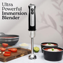 Load image into Gallery viewer, Zulay Kitchen Milk Frother Wand Drink Mixer - Durable Handheld Milk Frother Electric Whisk - Easy-Clean Milk Frother Wand &amp; Mini Blender - Electric Coffee Frother for Frappe, Matcha - Jet Black