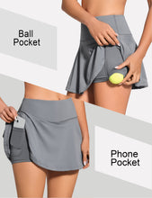 Load image into Gallery viewer, ZUTY 13.5&quot; High Waisted Tennis Skirt for Women Pleated Golf Skorts Skirts 4 Pockets Running Casual Athletic Workout