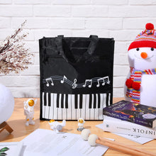 Load image into Gallery viewer, Cunno 4 Pcs Small Piano Music Bag Piano Keys Handbag Reusable Tote Bag Shoulder Shopping Bag Book Bag Tote for Music Lovers Gifts